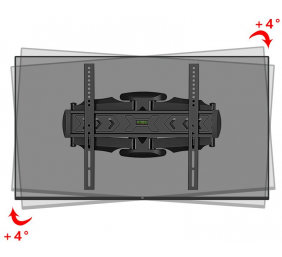 Gembird | Wall mount | WM-58ST-01 | Tilt, swivel, rotate | 32-58 " | Maximum weight (capacity) 36.4 kg | Black