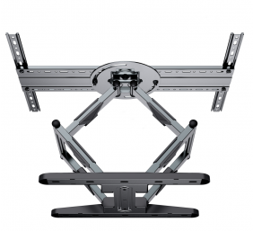 Gembird | Wall mount | WM-80STR-01 | Tilt, swivel, rotate | 40-80 " | Maximum weight (capacity) 50 kg | Black