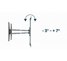 Gembird | Wall mount | WM-80STR-01 | Tilt, swivel, rotate | 40-80 " | Maximum weight (capacity) 50 kg | Black