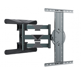 Gembird | Wall mount | WM-80STR-01 | Tilt, swivel, rotate | 40-80 " | Maximum weight (capacity) 50 kg | Black