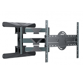 Gembird | Wall mount | WM-80STR-01 | Tilt, swivel, rotate | 40-80 " | Maximum weight (capacity) 50 kg | Black