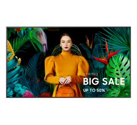 Samsung QM75C (LH75QMCEBGCXEN) Crystal UHD Signage QMC Televizorius 75'' 4K UHD 3840x2160, Juoda