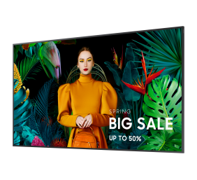 Samsung QM75C (LH75QMCEBGCXEN) Crystal UHD Signage QMC Televizorius 75'' 4K UHD 3840x2160, Juoda