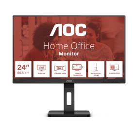 AOC 24E3QAF | 23.8 " | IPS | FHD | 16:9 | 75 Hz | 4 ms | 1920 x 1080 pixels | 300 cd/m² | HDMI ports quantity 1 | Black