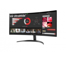 LG | Curved UltraWide Monitor | 34WR50QC-B.AEU | 34 " | VA | QHD | 21:9 | 5 ms | HDMI ports quantity 2 | 100 Hz