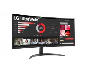 LG | Curved UltraWide Monitor | 34WR50QC-B.AEU | 34 " | VA | QHD | 21:9 | 5 ms | HDMI ports quantity 2 | 100 Hz