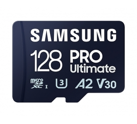 Samsung | MicroSD Card with Card Reader | PRO Ultimate | 128 GB | microSDXC Memory Card | Flash memory class U3, V30, A2