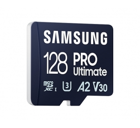 Samsung | MicroSD Card with Card Reader | PRO Ultimate | 128 GB | microSDXC Memory Card | Flash memory class U3, V30, A2