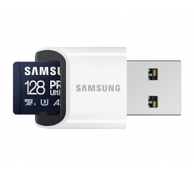 Samsung | MicroSD Card with Card Reader | PRO Ultimate | 128 GB | microSDXC Memory Card | Flash memory class U3, V30, A2