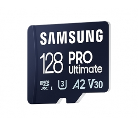 Samsung | MicroSD Card with Card Reader | PRO Ultimate | 128 GB | microSDXC Memory Card | Flash memory class U3, V30, A2