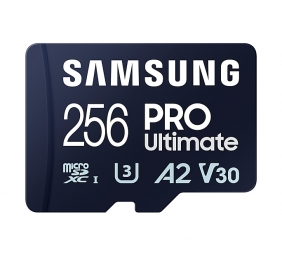 Samsung | MicroSD Card with Card Reader | PRO Ultimate | 256 GB | microSDXC Memory Card | Flash memory class U3, V30, A2