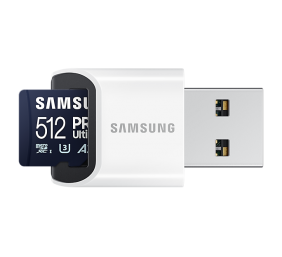 Samsung | MicroSD Card with Card Reader | PRO Ultimate | 512 GB | microSDXC Memory Card | Flash memory class U3, V30, A2