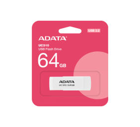 ADATA | USB Flash Drive | UC310 | 64 GB | USB 3.2 Gen1 | White