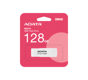 ADATA | USB Flash Drive | UC310 | 128 GB | USB 3.2 Gen1 | White