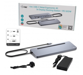 I-TEC USB-C Metal Ergonomic 4K 3x Displ