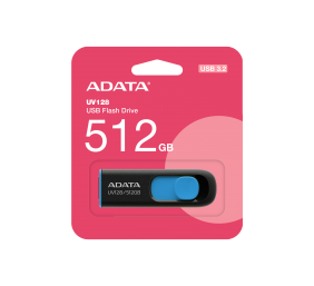 ADATA | USB Flash Drive | UV128 | 512 GB | USB 3.2 Gen1 | Black/Blue