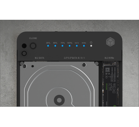 Raidsonic Icy Box IB-2915MSCL-C31 Docking & CloneStation for M.2 NVMe & M.2 SATA SSD & 2.5”/3.5” SATA SSD/HDD