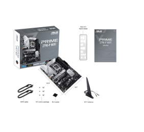 Asus | PRIME Z790-P WIFI | Processor family Intel | Processor socket LGA1700 | DDR5 | Supported hard disk drive interfaces SATA, M.2 | Number of SATA connectors 4