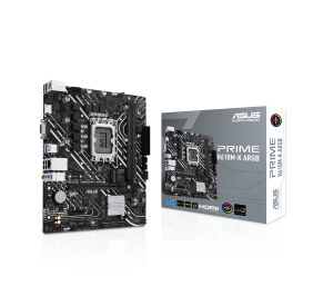 ASUS PRIME H610M-K ARGB | Asus | Processor family Intel H610 | Processor socket LGA1700 Socket | 2 DIMM slots - DDR5, non-ECC, unbuffered | Supported hard disk drive interfaces SATA-600, 1 x M.2 | Number of SATA connectors 4