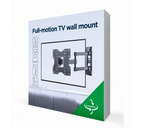 Gembird | Wall mount | WM-42ST-02 | Tilt, Swivel | 23-42 " | Black