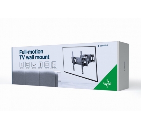 Gembird | Full-motion wall mount | WM-55ST-04 | Tilt, Swivel | 32-55 " | Maximum weight (capacity) 35 kg | Black