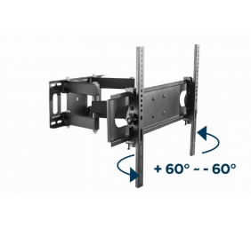 Gembird | Full-motion wall mount | WM-70ST-01 | Tilt, Swivel | 37-70 " | Maximum weight (capacity) 35 kg | Black
