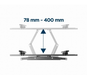 Gembird | Full-motion wall mount | WM-70ST-01 | Tilt, Swivel | 37-70 " | Maximum weight (capacity) 35 kg | Black