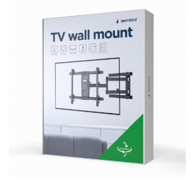 Gembird WM-80ST-05 TV wall mount (full-motion), 37" - 80'' | Gembird