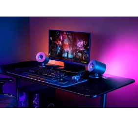 Razer Nommo V2 Pro Full range 2.1 PC Žaidimų garso kolonėlės, Juoda