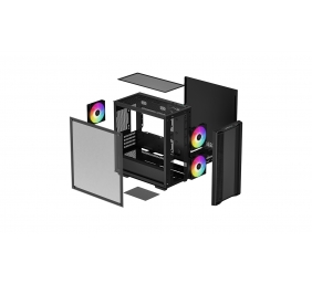Deepcool | Micro-ATX CASE | CC360 | Black | Mini-ITX / Micro-ATX | Power supply included No | ATX PS2 （maximum length: 160mm）