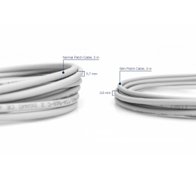 CAT 6 U-UTP  Slim patch cord | Patch cord | Transparent red coloured connector for easy identification of Category 6 (250 MHz). Inner conductors: Copper (Cu) | Grey | 2 m | Modular RJ45 (8/8) plug