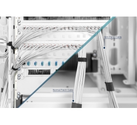 Digitus | Patch cord | CAT 6 U-UTP  Slim patch cord | 2 m | Grey | Modular RJ45 (8/8) plug | Transparent red coloured connector for easy identification of Category 6 (250 MHz). Inner conductors: Copper (Cu)