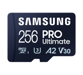 Samsung | MicroSD Card | PRO Ultimate | 256 GB | microSDXC Memory Card | Flash memory class U3, V30, A2 | SD adapter