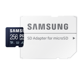 Samsung | MicroSD Card | PRO Ultimate | 256 GB | microSDXC Memory Card | Flash memory class U3, V30, A2 | SD adapter