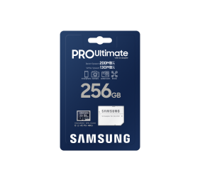 Samsung | MicroSD Card | PRO Ultimate | 256 GB | microSDXC Memory Card | Flash memory class U3, V30, A2 | SD adapter