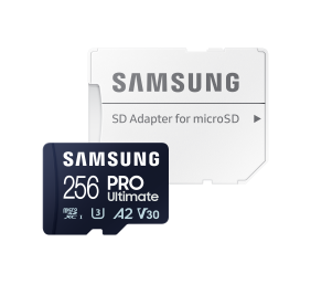 Samsung | MicroSD Card | PRO Ultimate | 256 GB | microSDXC Memory Card | Flash memory class U3, V30, A2 | SD adapter