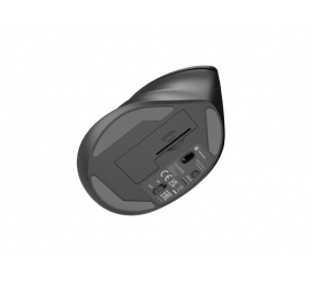 Natec | Vertical Mouse | Crake 2 | Vertical Mouse | Wireless | Bluetooth, 2.4GHz | Black