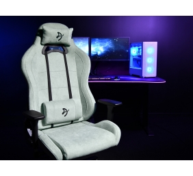 Arozzi Frame material: Metal; Wheel base: Nylon; Upholstery: Soft Fabric | Gaming Chair | Torretta SoftFabric | Pearl Green