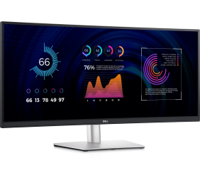 Dell | Ultrawide Curved Monitor | P3424WE | 34 " | IPS | WQHD | 21:9 | 60 Hz | 5 ms | 3440 x 1440 | 300 cd/m² | HDMI ports quantity 1 | Silver, Black