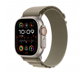 Apple Watch Ultra 2 GPS + Cellular, 49mm Titanium Case with Olive Alpine Loop - Small