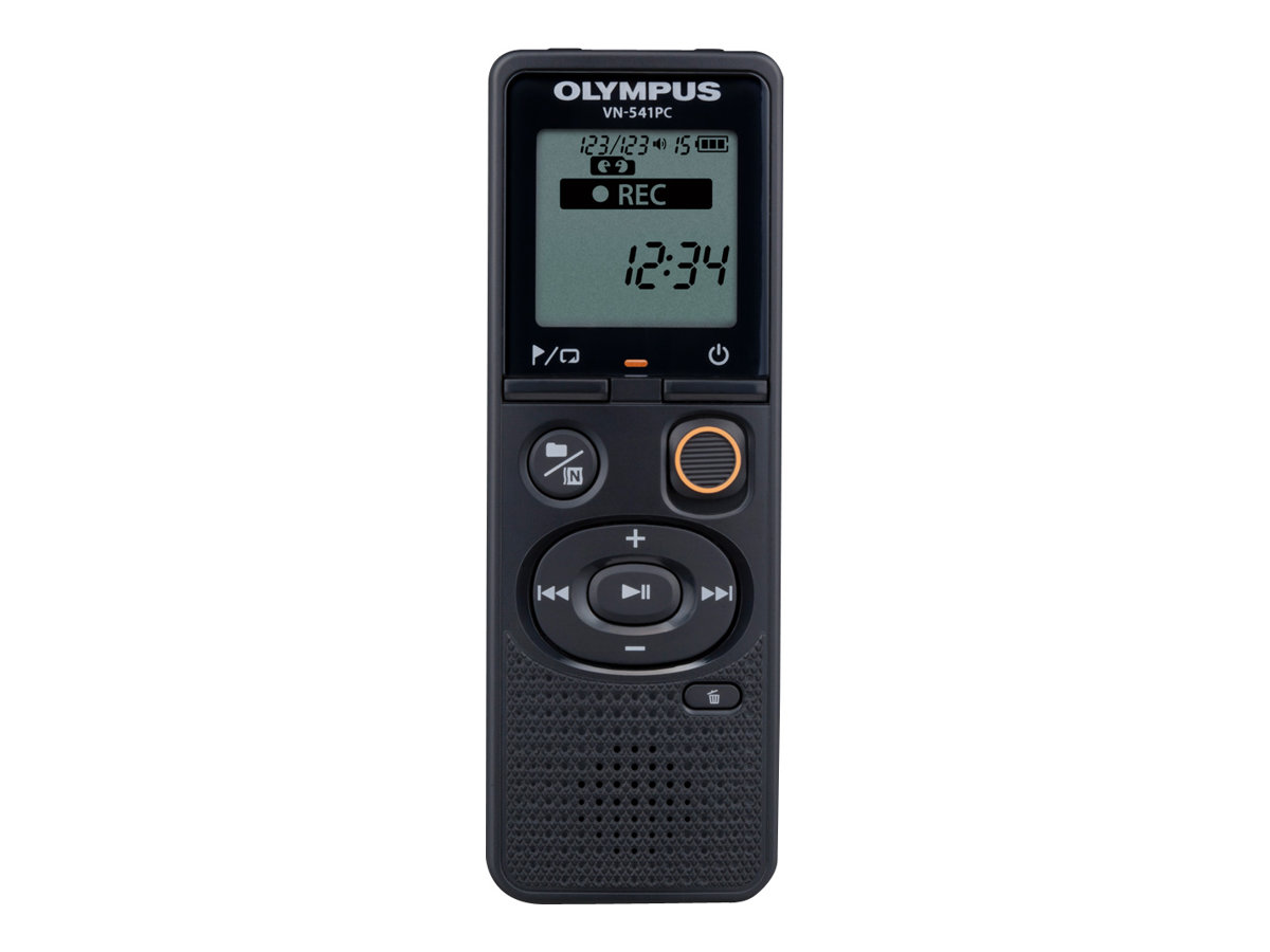 Olympus | Digital Voice Recorder (OM branded) | VN-541PC | Black | Segment display 1.39' | WMA