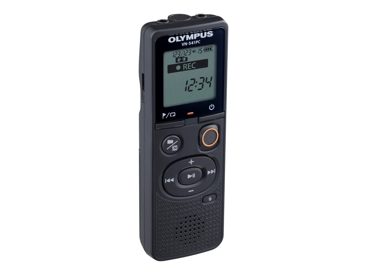 Olympus | Digital Voice Recorder (OM branded) | VN-541PC | Black | Segment display 1.39' | WMA