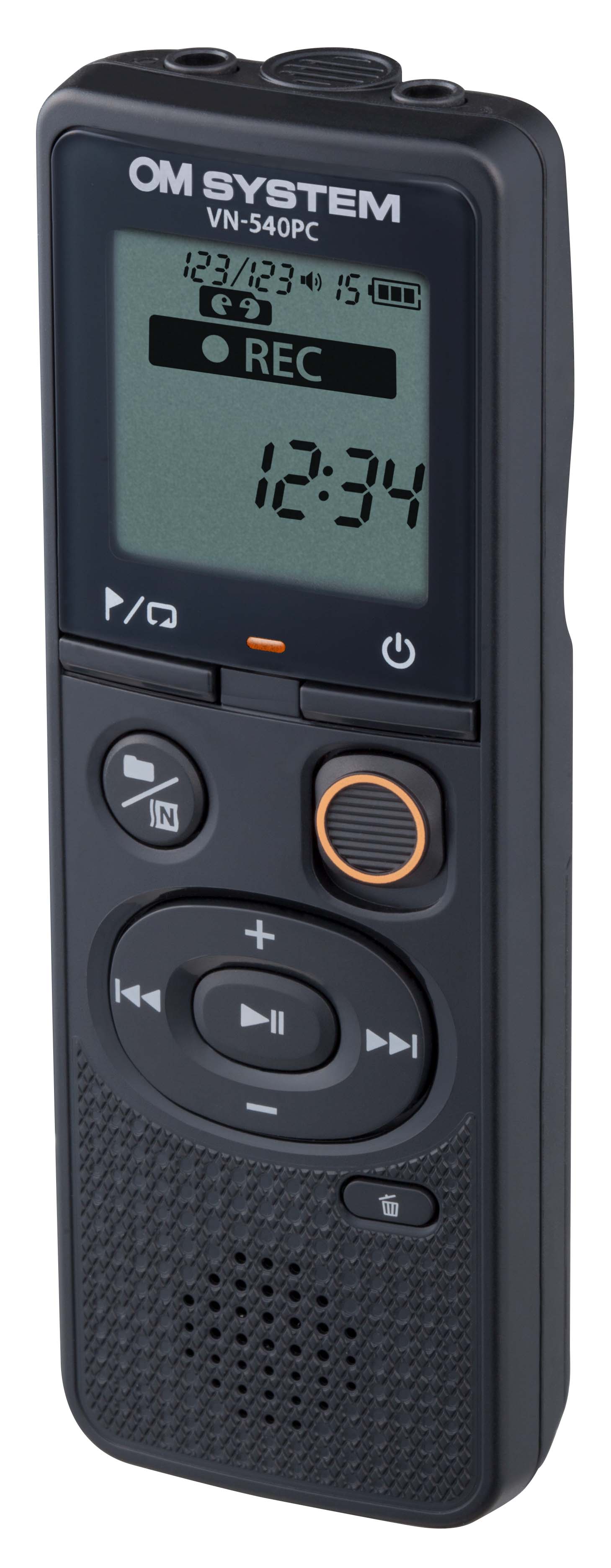 Olympus | Digital Voice Recorder (OM Branded) | VN-540PC | Black | Segment display 1.39' | WMA