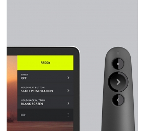 Logitech R500s Laser Presentation Remote Nuotolinio valdymo pultas, Graphite