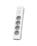 Philips Surge protector SPN7040WA/58, 4 Outlets, 2 m power cord, 600 joules of surge protection