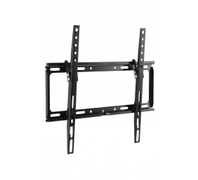 Universal tilting wall mount for TV up to 65", 200x100 mm, 200x200 mm, 300x300 mm, 400x400 mm, 1° up and 3° down tilt, wall Distance: 3 cm, mounting templates included, mounting hardware included