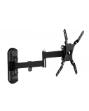 Universal articulating wall mount for TV up to 42", VESA wall mount compatible: 100x100 mm, 200x100 mm, 200x200 mm, extension: 35 cm, wall distance: 4.2 cm, level correction, TV cable management, mounting templates and hardware included