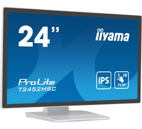 23.8” PCAP 10pt touchscreen monitor featuring IPS panel technology, Edge-to-Edge glass design and anti fingerprint coating
