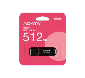 ADATA | USB Flash Drive | UV150 | 512 GB | USB 3.2 Gen1 | Black