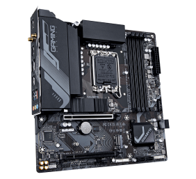 Gigabyte B760M GAMING X AX | Processor family Intel | Processor socket LGA1700 | DDR5 DIMM | Supported hard disk drive interfaces SATA, M.2 | Number of SATA connectors 4